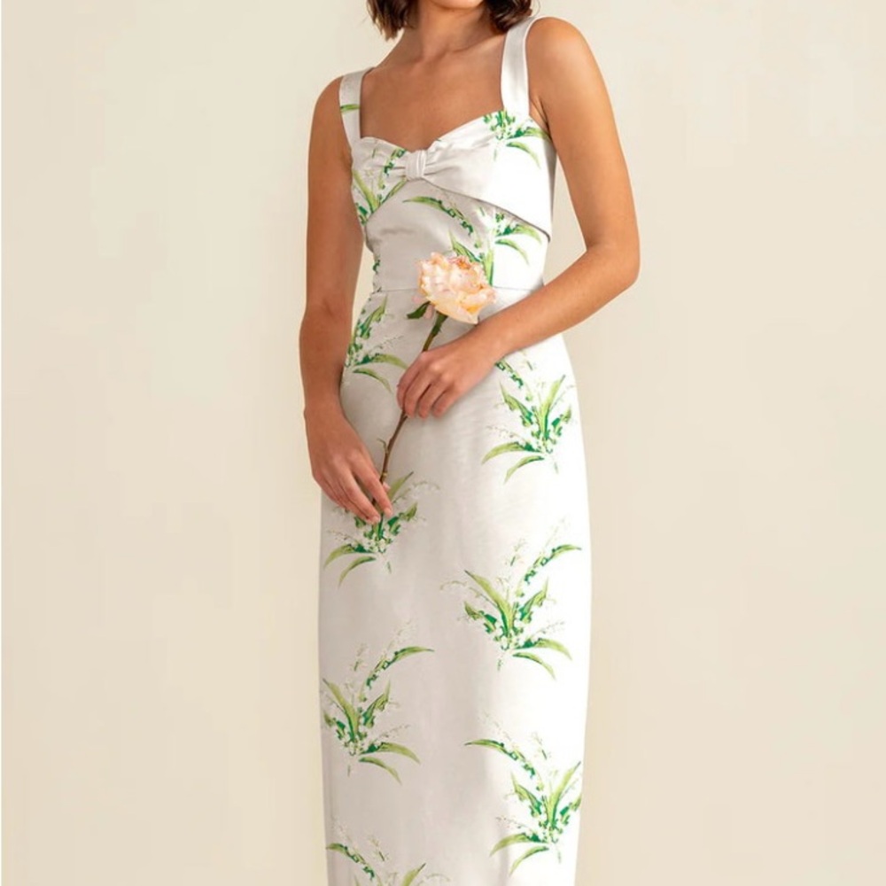LulaKate Jacquard Lily of the Valley dress